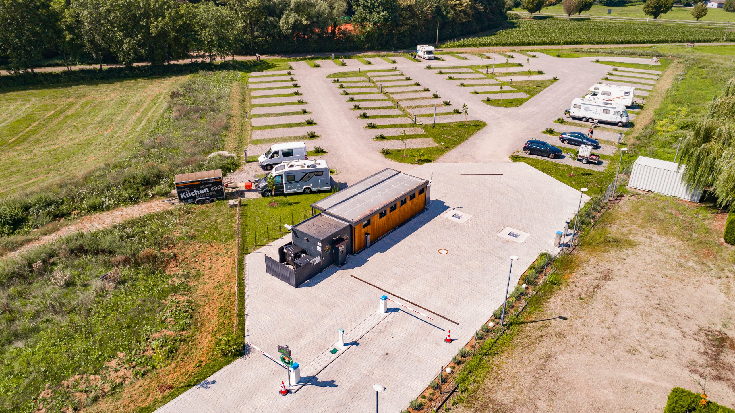 Motorhome park near Freiburg